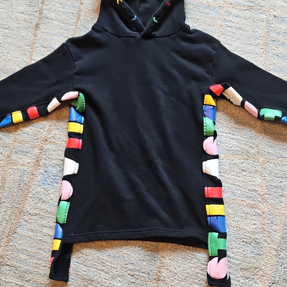 Stella McCartney Kids STELLA LOGO Sweater Dress Black Size 3 - Picture 3 of 12